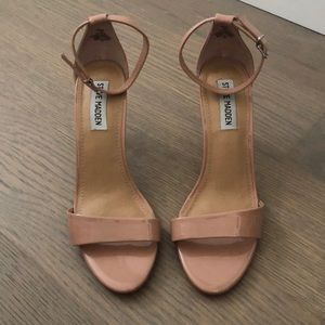 Steve Madden Blush/Nude Patent Sandal Heels